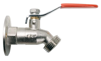 Ball valve hose sillcock, w/SS lever handle, 1/2fip, chrome