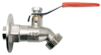 Ball valve hose sillcock, w/SS lever handle, 1/2c, chrome