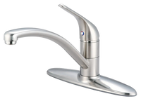 Kitchen faucet single lever handle less spray ceramic cartridge Legacy BRUSHED NICKEL