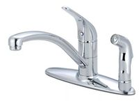 Kitchen faucet single lever handle less spray ceramic cartridge with 30 flex lines Legacy