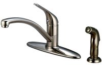 Kitchen faucet single lever handle with spray ceramic cartridge Legacy BRUSHED NICKEL