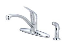 Kitchen faucet single lever handle with spray ceramic cartridge with 30 flex lines Legacy