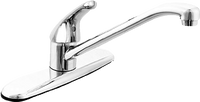 Kitchen faucet single lever handle less spray