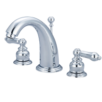 Lavatory faucet two lever handles widespread w/pop up Pioneer