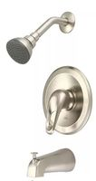 Trim only for Olympia tub/shower pressure balance valve lever handle Brushed Nickel
