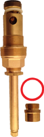 Central Brass tub diverter stem for set screw escutcheon and sleeve w/seat