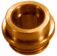 Central Brass seat, 1/2 - 24, h13/32 w5/8