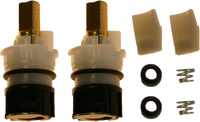 Delta two handle repair kit, for 1/4 turn lever handles OEM (2 stems, 2 springs, and 2 seats)