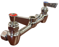 Fisher wall mount 8 adj faucet w/3/8ip outlet check valves (2200-CV)