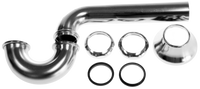 Low Inlet P Trap 1 1/4, 17 ga, brass nuts