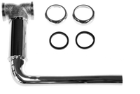 Cont waste CO baffle tee 17ga Dir connect brass nuts (1-22098 & 2-22093)