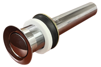Lavatory drain push/pull chrome no overflow