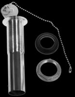 Plug, C.O. 1 piece, 22 ga, 1 1/4 x 5, less overflow