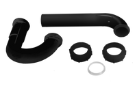 P trap black plastic 1 1/4