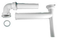 Cont waste EO direct connect white telescopic 1 1/2 x 16