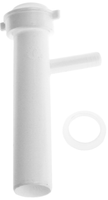 Branch tailpiece white direct connect, 1 1/2 x 8, 1/2 branch