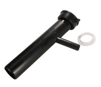 Branch tailpiece black direct connect, 1/2 branch