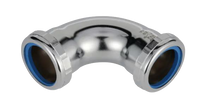 Slip joint 90 ell, chrome 20ga 1 1/2