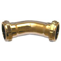 Slip joint 45 ell, chrome 20ga 1 1/4