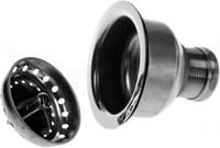 Deep profile basket strainer w/2 brass nuts