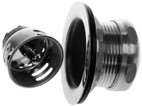 Jr. duo strainer 2 1/2 w/drop-in basket, brass nuts