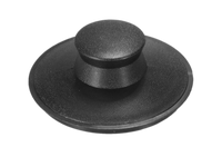 Disposer stopper, fits In-Sink-Erator, black plastic