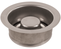 Disposer flange and stopper, fits In-Sink-Erator, Chrome (CUSTOM ENGRAVED OPTIONAL)