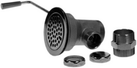 Commercial sink drain, twist lever 3 sink opening x 1 1/2 drain