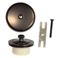 Bath waste push and pull stopper, 1 5/8, 16tpi