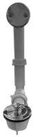 Bath waste lift and turn white plastic, w/condensation branch