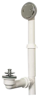 Bath waste sch 40 lift and turn Chrome PVC full waste