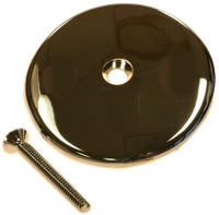 Bath waste face plate for waste and overflow blank, Chrome, 1 hole