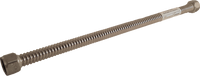 Stainless steel water flex, corrugated, 1fip x 3/4fip x 18