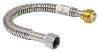 Stainless steel water flex, corrugated, 3/4fip x 3/4pushfit x 18
