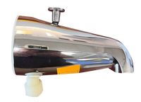 Tub diverter spout 1/2 or 3/4ip w/bushing, plastic, w/bottom connection for personal shower