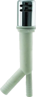 Air gap for dishwasher drain Chrome