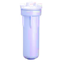 Filter housing, 2 x 10, 1/2 in/out let