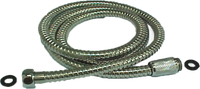 Personal shower hose, double locking, 59 long, with brass nuts, Chrome