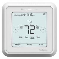 Thermostat, T6 Pro Smart, multistage 3 heat / 2 cool
Offers remote control for personalized home climate comfort from anywhere when connected to the app.