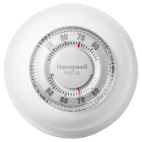 Thermostat, non-programable, round, manual with fahrenheit plate, simple and familiar.