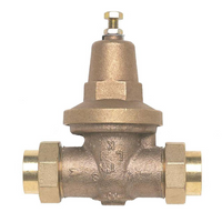 Pressure reducing valve 3/4ip w/double union, Watts (LFN45BM1-DU)