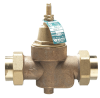 Pressure reducing valve 3/4ip w/double union, Watts (LFN55BM1-DU)