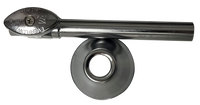 Straight stop 1/2swt x 3/8comp (multi-turn) TPC w/5 extension and escutcheon