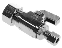 Ball valve straight stop 5/8comp x 1/4comp Dahl