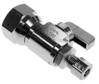 Ball valve straight stop 1/2fip x 1/4comp Dahl