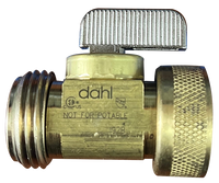 Ball valve straight stop male hose x female swivel Dahl