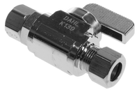 Ball valve RetroFit stop 3/8female comp x 3/8comp Dahl (fits on to old supply stop)