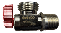 Ball valve washer stop 3/4mht x 1/2mip Dahl red handle