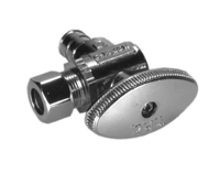 Ball valve angle stop 1/2crimp pex x 3/8comp TPC