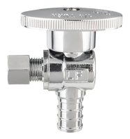 Ball valve angle stop 3/8crimp pex x 3/8comp TPC